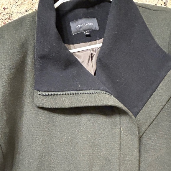 Harve Benard Dark Green Military Jacket - Picture 6 of 7